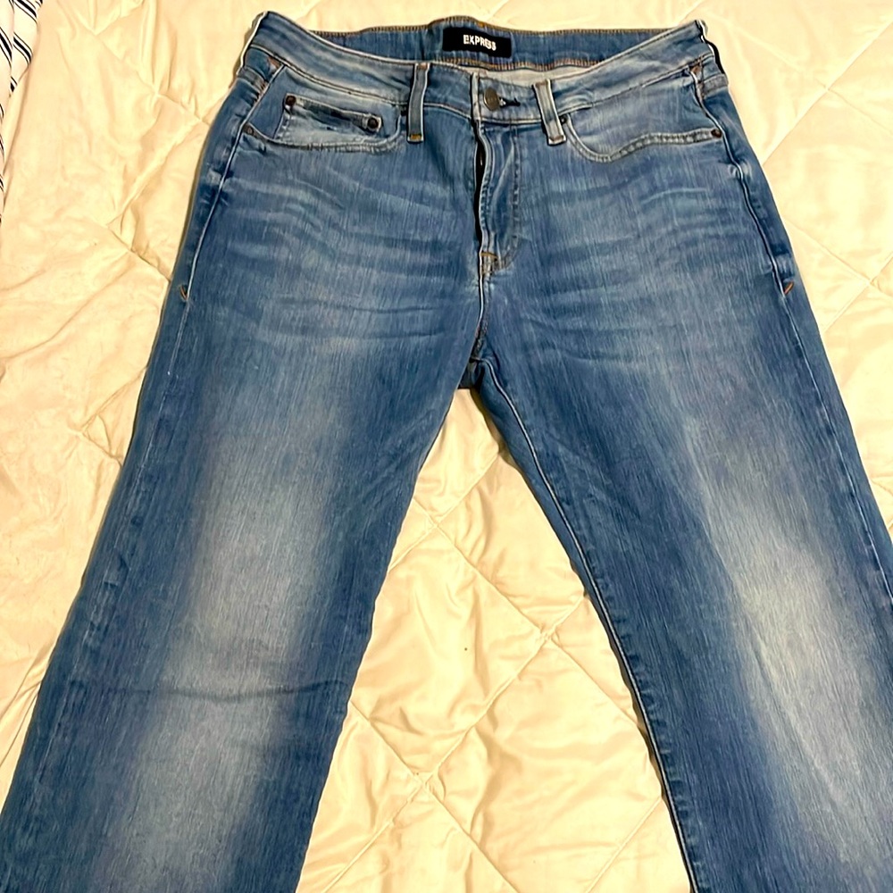 Express Slim Straight Jeans